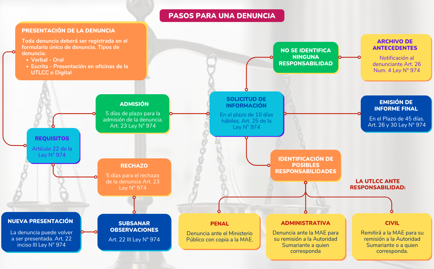 Pasos de una denuncia